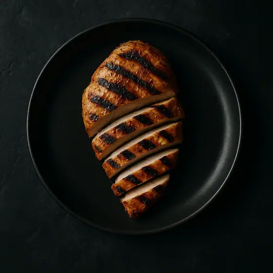 AI-genererad bild: grillad kycklingfilé