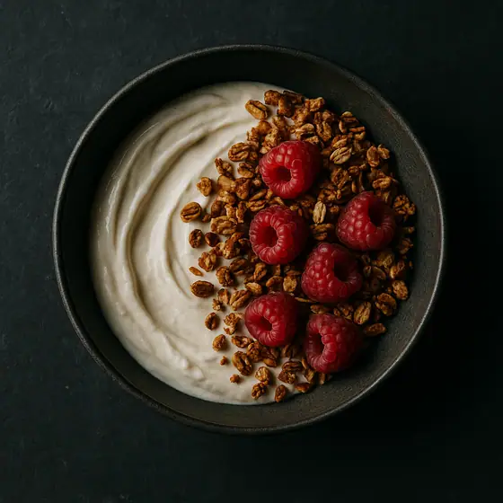 AI-genererad bild: yoghurt i skål